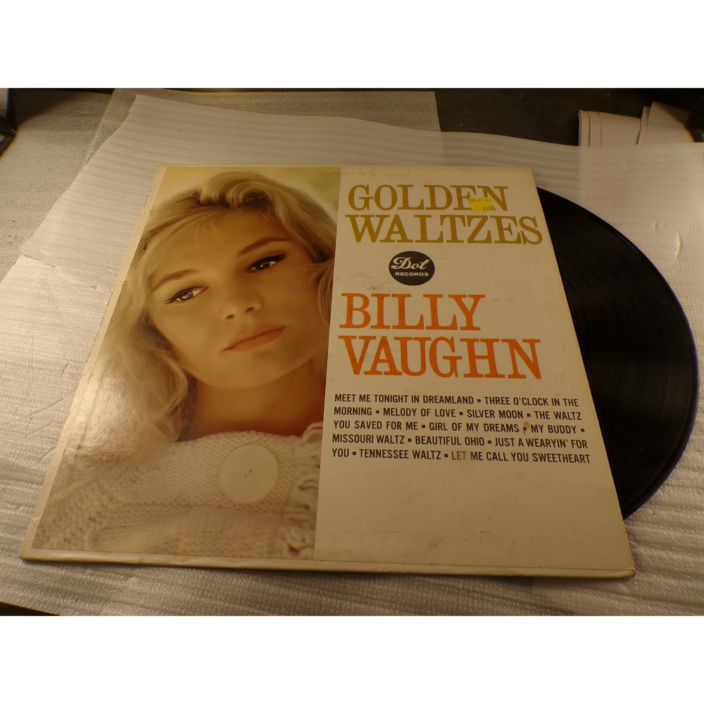 Billy Vaughn Golden Waltzes Vinyl LP Dot Records DLP 3165 Easy Listening 1959